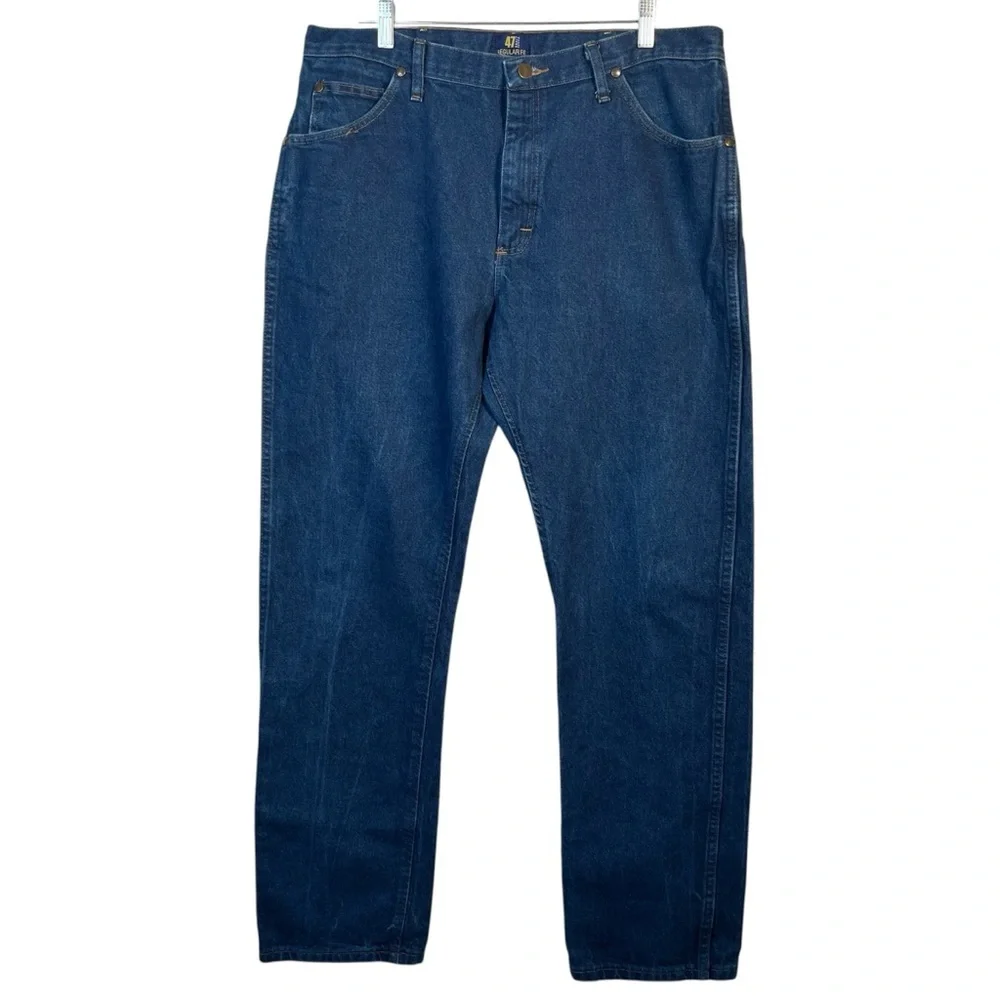 Wrangler Regular Fit Men’s Jeans Sz 38 x 34 Straight